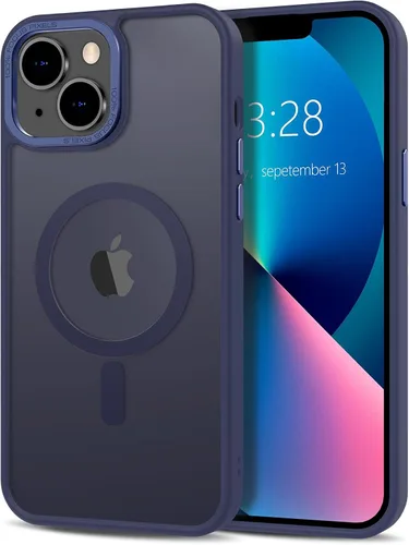Vista 137 de Anuck - Funda magnética para iPhone 11 compatible con MagSafe, carcasa trasera mate translúcida dura, borde de TPU, delgada, resistente a impactos