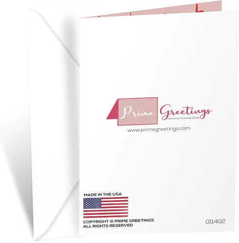 Vista 4 de Prime Greetings Tarjeta de Navidad para hija, fabricada en Estados Unidos, ecológica, tarjeta gruesa con sobre de primera calidad de 5 x 7.75