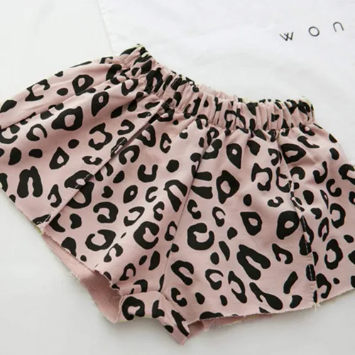 Vista 7 de Conjunto de ropa de verano con estampado de leopardo y camiseta y pantalones cortos, 2 piezas