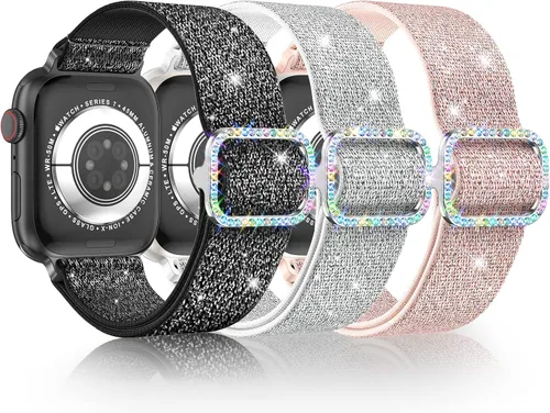 Vista 15 de LETOID Correas elásticas diseñadas para Apple Watch Band de 1.496 pulgadas, 1.575 pulgadas, 1.614 pulgadas, 1.654 pulgadas, 1.732 pulgadas, 1.772