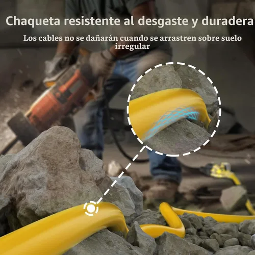 Vista 5 de HUANCHAIN Cable de extensión resistente de calibre 12 para exteriores, 6