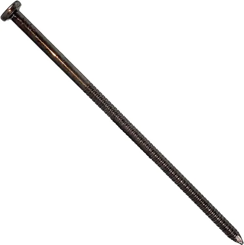 Vista 9 de 1/4" x 5" (40d) Tempered Ring Shank Pole Barn Nails - Use for landscaping timbers, railroad ties, pole barns and load bearing structures. 5 Pound