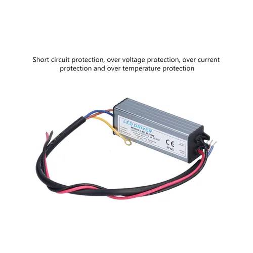 Vista 3 de Controlador LED impermeable IP65 Adaptador de transformador de fuente de alimentación AC 95 a 265V a DC 24 a 42V Salida de bajo voltaje 900mA 30/36W