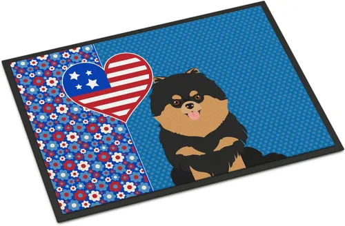 Vista 186 de Caroline's Treasures WDK5119JMAT Airedale Terrier USA - Tapete para interiores o exteriores, 24 x 36 pulgadas, tapete para puerta delantera
