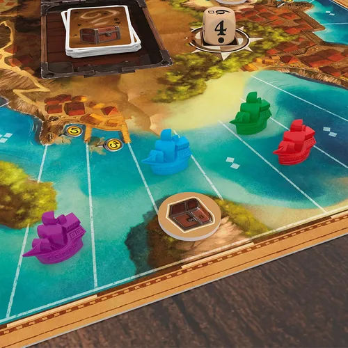 Vista 5 de Juego de mesa Jamaica (Nueva Edición) - Juego de carreras de piratas apto para toda la familia, juego de estrategia para niños y adultos, a partir