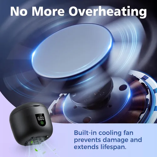 Vista 3 de Máquina Limpiadora Ultrasónica de Retenedores Impermeable con Tanque de Agua Removible de 180ml – Limpiador Ultrasónico de 45kHz para Protectores