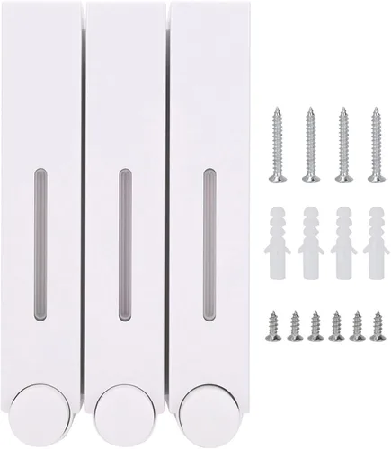 Vista 5 de 3-Pack Wall Mount Shower Soap Dispenser for Hotel Bathroom