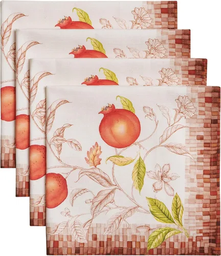 Vista 76 de Maison d' Hermine Juego de 4 servilletas de tela 100% algodón, suaves y duraderas, servilletas cuadradas reutilizables para uso diario, lavables