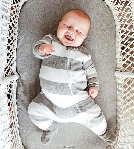Vista 5 de Burt's Bees Baby Baby Boys' Pajamas, Zip-Front Non-Slip Unisex Footed Sleeper Pjs, Organic Cotton