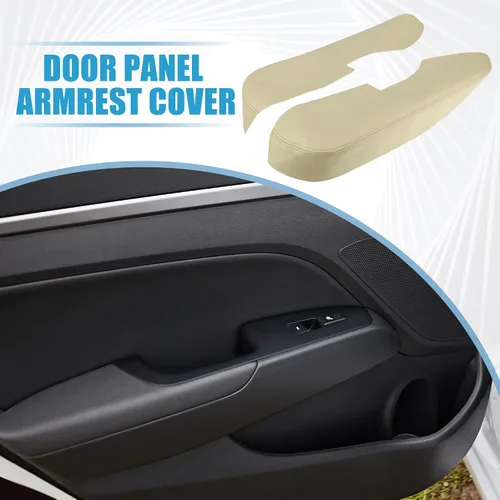 Vista 2 de Panel de la puerta delantera del coche reposabrazos cubierta interior puerta trims para Acura TL 2009-2014 beige 1 par
