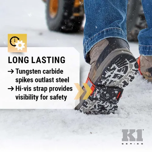 Vista 6 de Tacos de hielo K1 de suela media Patas de tracción fáciles de girar para una transición frecuente en interiores y exteriores, conducción o escalada