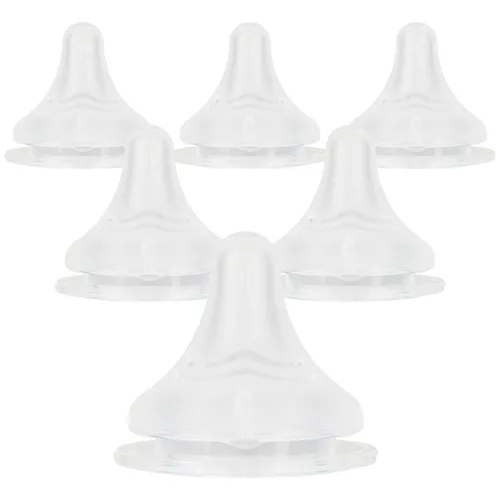 Vista 10 de Tetinas de silicona para biberón Lansinoh, tamaño S, boquilla de biberón de repuesto, 3.3 ft+, flujo lento, 6