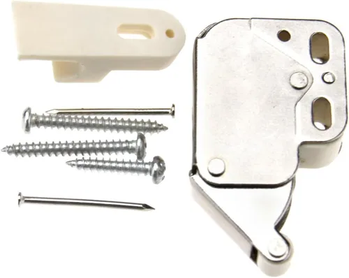 Vista 2 de 2pcs Push To Open Touch Release Lock Spring Loaded Mini Tip Latch Puerta de Armario