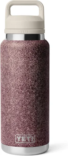 Vista 38 de YETI Rambler - Botella de 36 onzas, aislada al vacío, a prueba de fugas, de acero inoxidable con tapón para sorbos Negro