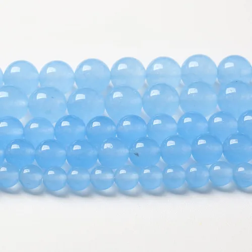 Vista 42 de 100 cuentas de piedra multicolor natural de 0.236 pulgadas (0.236 in), cuentas espaciadoras sueltas redondas para hacer pulseras, collares, aretes