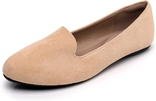 Vista 25 de VenusCelia - Zapatos tipo flats de mujer Serenity Beige Peludo