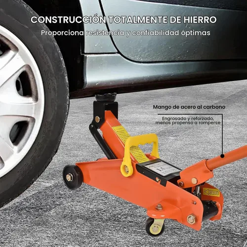 Vista 6 de A A IN AA094 Gato hidráulico de piso de acero de bajo perfil, elevador de servicio de carretilla, gato de piso de garaje para automóvil, capacidad