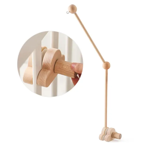 Vista 8 de OESSUF Móvil de bebé para cuna, móvil de guardería para cuna para niños y niñas, decoración de guardería con flor de abeja boho, juguete calmante
