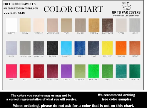 Vista 3 de E-Z-GO TXT "STAPLE ON" Golf Cart Seat Cover With Match Rear Facing Seat Cover (1 Stripe) Choose From 30 Colors, Custom Golf Cart Seat Covers