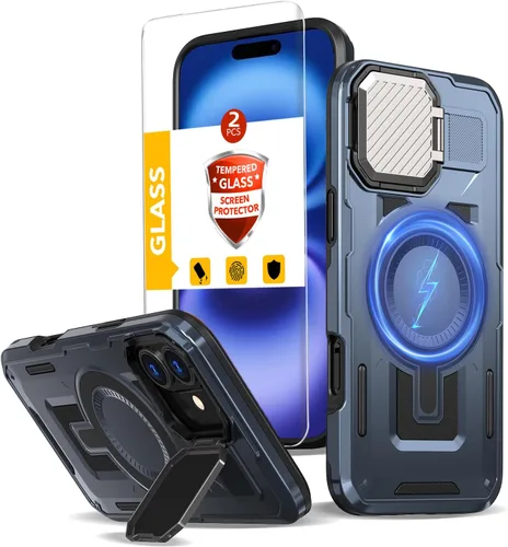 Vista 126 de Funda magnética para Google Pixel 9A compatible con cargador inalámbrico MagSafe, para Pixel 9A, funda de teléfono integrada de 360 °, con 2