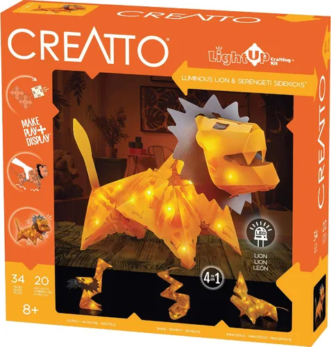 Vista 8 de Creatto Flashy Fish & Silly Swimmers - Kit de rompecabezas 3D con iluminación Incluye piezas de rompecabezas Creatto para hacer creaciones