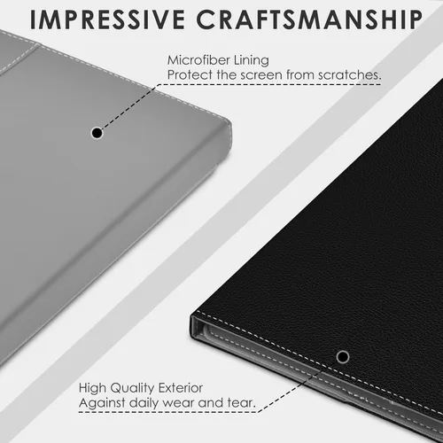 Vista 6 de DETUOSI Funda universal para tableta de 7.0 pulgadas, funda para tableta Android de 7 pulgadas, funda protectora portátil de viaje de piel sintética