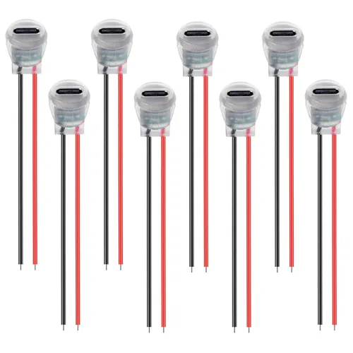 Vista 30 de 8 piezas de placa desnuda tipo C Chasis hembra impermeable 2P cable de soldadura tipo USB C Cable de extensión Cable de alimentación USB-C enchufe a