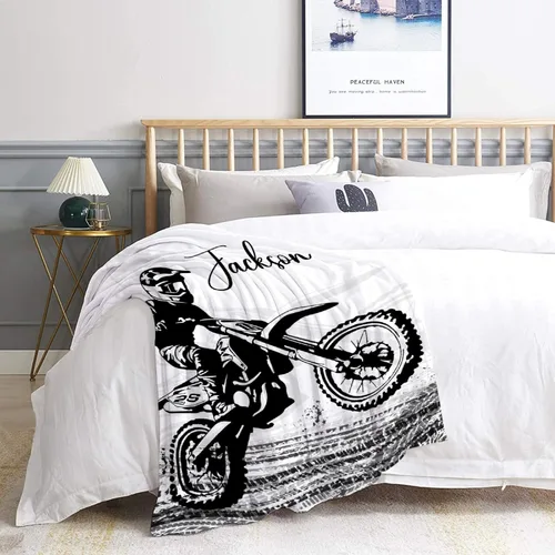 Vista 5 de Manta personalizada con nombre – Manta personalizada para niñas, niños, bebés, recién nacidos, niños pequeños, regalo de cumpleaños, tamaño infantil