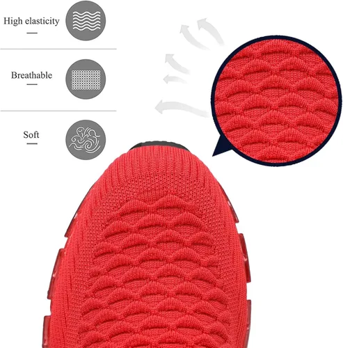 Vista 4 de Zapatos deportivos para hombre sin cordones para caminar y correr, tenis con diseño de hoja, informales, cómodos, antideslizantes, para el trabajo