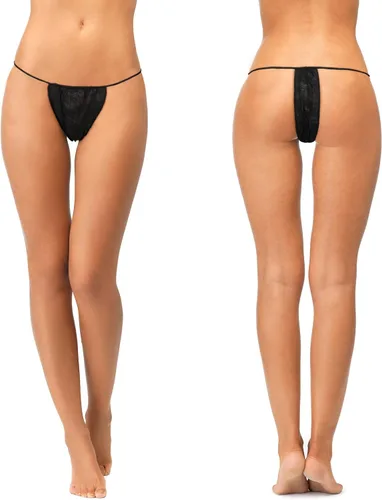 Vista 4 de Giugu 50 piezas desechables Tangas Spa T Tanga ropa interior bronceadora