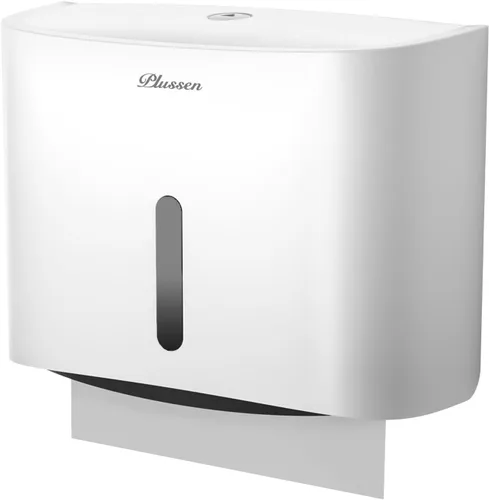 Vista 11 de Dispensador de toallas de papel para montaje en pared, adhesivo sin perforación, multipliegue, triple pliegue C, dispensador comercial de toallas