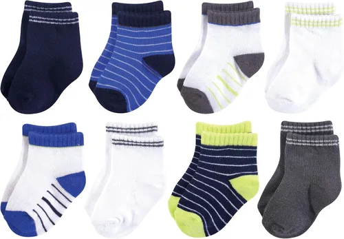 Vista 22 de Hudson Baby - Calcetines de algodón para bebés recién nacidos y Terry para niñas bebés