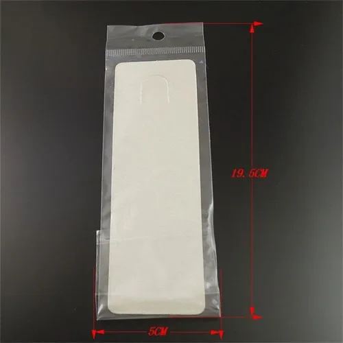 Vista 3 de Paquete de 100 piezas de joyería de papel, aretes, collar, tarjeta colgante con bolsas de plástico