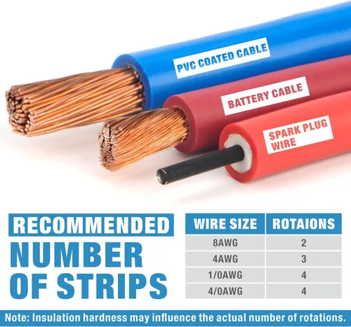 Vista 7 de iCrimp AWG1/0-4/0 - Crimpadora de cables de batería c/w pelacables