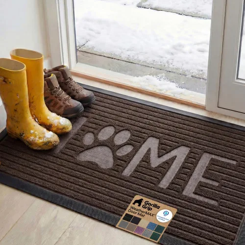 Vista 117 de Gorilla Grip - Tapete WeatherMax todo terreno 100% impermeable, caucho natural, resistente a manchas y decoloración, interior y exterior, fácil