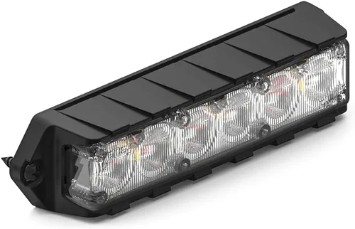 Vista 2 de Feniex Industries: Luces de advertencia LED profesionales de montaje en superficie Fusion-S (ámbar) para obras públicas y camiones de remolque