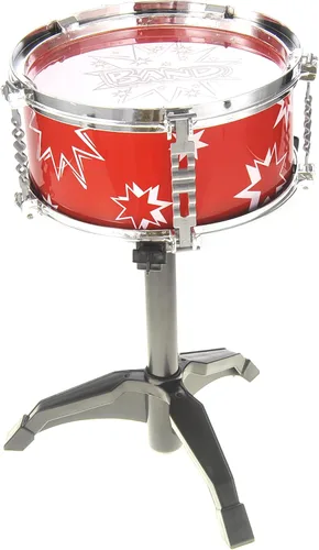 Vista 9 de PowerTRC Juego de instrumentos de batería musical Tambor de juguete para niños El juego incluye 6 baterías, platillo, silla, pedal de patada