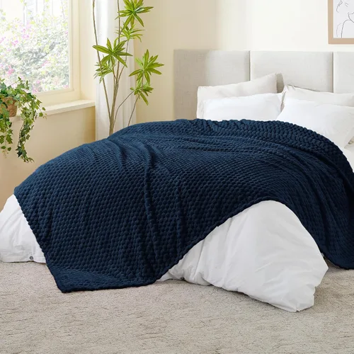 Vista 75 de BEDELITE Manta de forro polar para sofá y cama, manta decorativa de jacquard 3D de almendra, súper suave y acogedora, manta mullida cálida adecuada