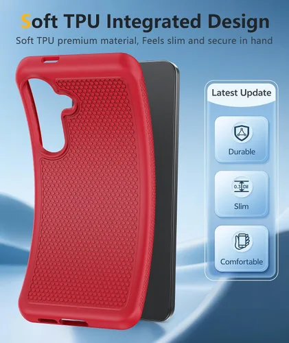 Vista 1023 de FNTCASE Funda para iPhone 17 Pro: Fundas delgadas translúcidas de color azul claro compatibles con MagSafe, protección completa de la cámara