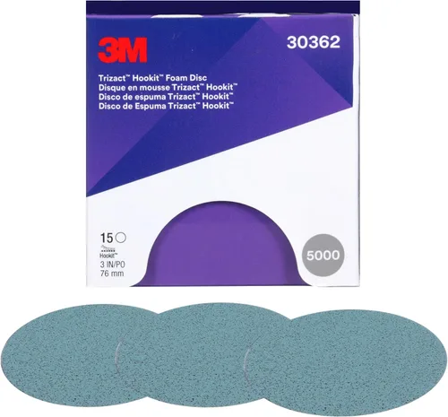Vista 6 de Trizact 3M Trizact Hookit - Disco de espuma, 30562, 5 pulgadas, 5000