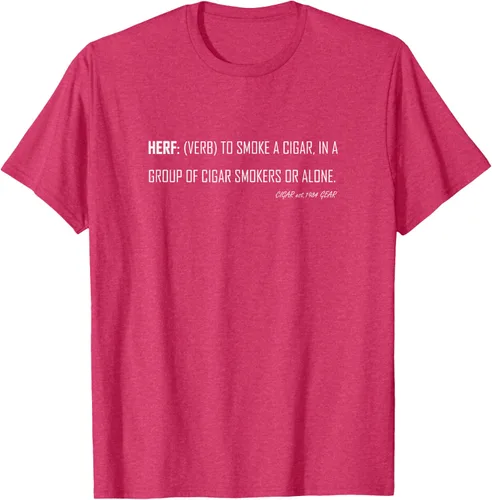 Vista 26 de Herf definition - Camiseta de manga corta, diseño con texto "Cigar Smoker Puff Verb Stogie Habano" Negro