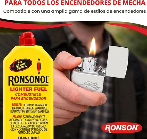 Vista 4 de Ronson - Combustible para encendedores Ronsonol de 5 onzas