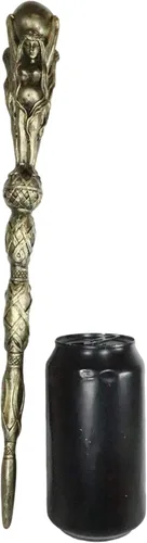Vista 8 de Ebros Oculto Wicca Triple Diosa Madre Doncella Crone en la Luna Sagrada Varita Cosplay Varitas Decorativas Magia Hechizos Hechizos Hechizos Brujería