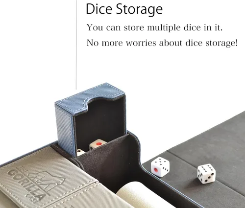 Vista 5 de Caja de cartas, funda de cartas, caja de cartas, caja de cartas de cuero, tamaño grande, compatible con 550 tarjetas con funda compatible