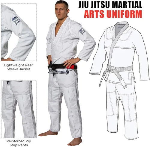 Vista 5 de Fuji Suparaito BJJ GI Uniforme de Artes Marciales