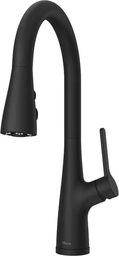 Vista 10 de Pfister LG529-NEBG Neera - Grifo de cocina abatible, oro cepillado
