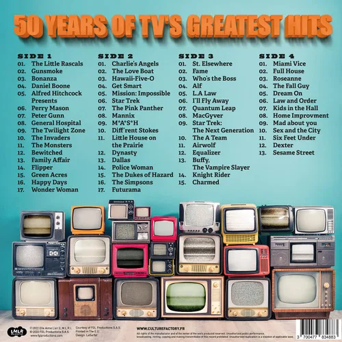 Vista 3 de 50 Years Of TV's Greatest Hits RSD exclusive (Color Swirl Vinyl)