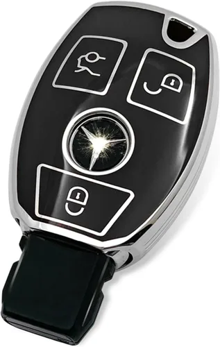 Vista 17 de Funda de llave de TPU suave avanzada es compatible con Mercedes Benz 2024-2025 E 2023-2025 SL CLE GLC 2022-2025 EQE EQS S C Series llave