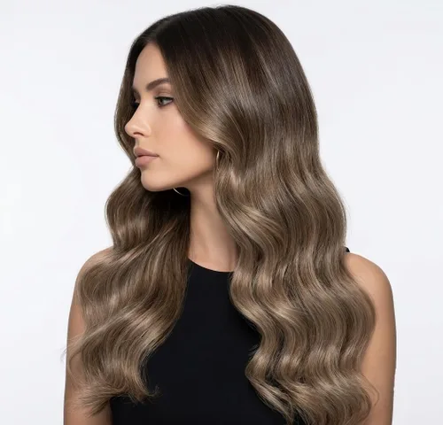 Vista 64 de 【Descuento】Hetto - Extensiones de cabello con cinta adhesiva, 40g, extensiones de cabello humano, color rubio ceniza oscuro degradado a rubio medio