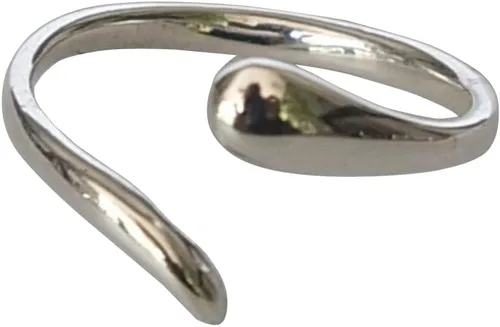 Vista 17 de Creations - Anillo de plata de ley 925 hecho a mano, anillo de dedo del pie ajustable, fino clásico delicado dedo abierto, anillos de meñique